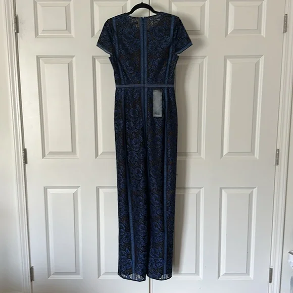 BCBGMaxAzria Cailean Midnight Blue Lace Dress - Picture 3 of 15